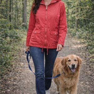 Women's Red Hooded Jacket